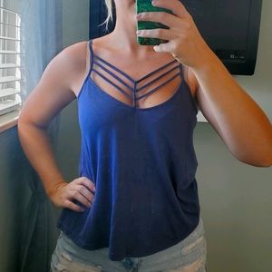Blue tank top
